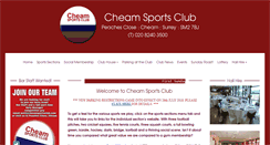 Desktop Screenshot of cheamsportsclub.com