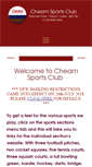 Mobile Screenshot of cheamsportsclub.com